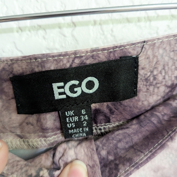 Ego Purple Snakeskin Cargo Pants - Picture 3 of 4